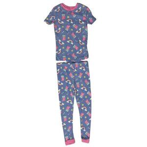 Peppa Pig Snug Fit Pajamas Size 5T Short Sleeve, Long Pants Pink & Blue